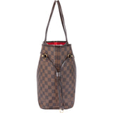 Louis Vuitton Damier Ebene Monogram Neverfull MM Shopper Handbag