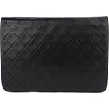 Chanel Quilted Lambskin 24K Gold Single Flap Shoulder Bag