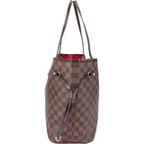 Louis Vuitton Damier Ebene Monogram Neverfull MM Shopper Handbag