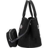 Prada Classic Cotton Grommet Canapa Handbag