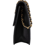 Chanel Quilted Lambskin 24K Gold Single Flap Shoulder Bag