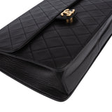 Chanel Quilted Lambskin 24K Gold Single Flap Shoulder Bag
