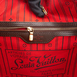 Louis Vuitton Damier Ebene Monogram Neverfull MM Shopper Handbag