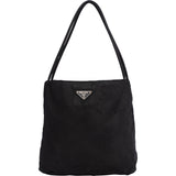 Prada Black Triangle Nylon Shoulder Bag