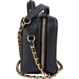 Chanel Quilted Caviar Leather CC Filigree Crossbody Bag