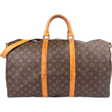 Louis Vuitton Canvas Monogram Keepall 50 Bandouliere