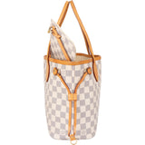Louis Vuitton Damier Azur Monogram Neverfull PM Handbag