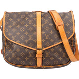Louis Vuitton Canvas Monogram Saumur 35 Crossbody Bag