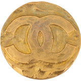 Chanel Golden Plate CC Brooch