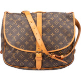 Louis Vuitton Canvas Monogram Saumur 35 Crossbody Bag