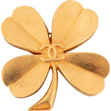 Chanel Golden Cloverleaf Brooch