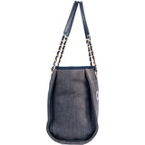 Chanel Denim Cambon Deauville Shoulder Bag