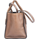 Prada Brown Leather Twin Zip Handbag