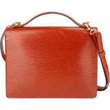 Louis Vuitton Cognac Epi Leather Monceau Handbag