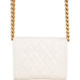 Chanel Quilted Lambskin Box Micro Single Flap Crossbody Bag
