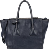 Prada Blue Leather Vitello Handbag