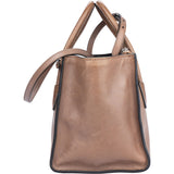 Prada Brown Leather Twin Zip Handbag