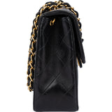 Chanel Quilted Lambskin 24K Gold Single Flap Crossbody Bag