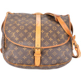 Louis Vuitton Canvas Monogram Saumur 35 Crossbody Bag