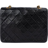 Chanel Quilted Lambskin 24K Gold Single Flap Crossbody Bag