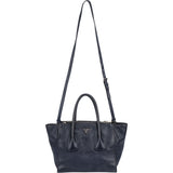 Prada Blue Leather Vitello Handbag