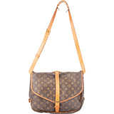 Louis Vuitton Canvas Monogram Saumur 35 Crossbody Bag