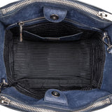 Prada Blue Leather Vitello Handbag