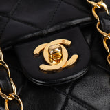 Chanel Quilted Lambskin 24K Gold Single Flap Crossbody Bag