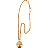 Chanel Golden CC Plate Necklace