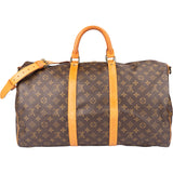 Louis Vuitton Canvas Monogram Keepall 50 Bandouliere