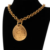 Chanel Golden CC Plate Necklace
