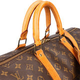 Louis Vuitton Canvas Monogram Keepall 55 Bandouliere
