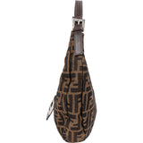 Fendi FF Monogram Baguette Buckle Hobo Bag