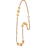 Chanel Heavy Golden Plates Mademoiselle Necklace