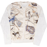 Hermès Hussard Illustration Silk Cardigan (DE34 / FR36)