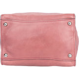 Prada Pink Leather Twin Zip Handbag