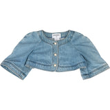 Chanel Bleu Denim Cropped Jacket Top (D 36 / FR 38)