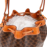 Celine Maccadam Monogram Bucket Crossbody Bag