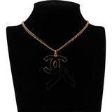 Chanel CC Satin Loop Necklace