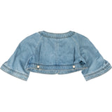 Chanel Bleu Denim Cropped Jacket Top (D 36 / FR 38)