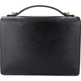 Louis Vuitton Noir Epi Leather Monceau Handbag