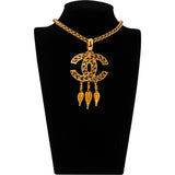 Chanel Golden CC Longo Necklace