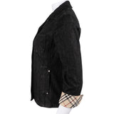 Burberry Black Denim Nova-Check Jacket (40)