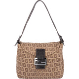 Fendi FF Monogram Baguette Buckle Handbag