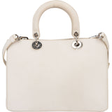 Christian Dior White Leather Art Diorissimo Handbag