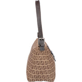 Fendi FF Monogram Baguette Buckle Handbag