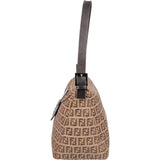 Fendi FF Monogram Baguette Buckle Handbag