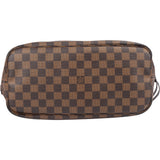 Louis Vuitton Damier Ebene Monogram Neverfull MM Shopper Handbag