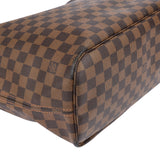 Louis Vuitton Damier Ebene Monogram Neverfull MM Shopper Handbag