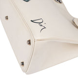 Christian Dior White Leather Art Diorissimo Handbag